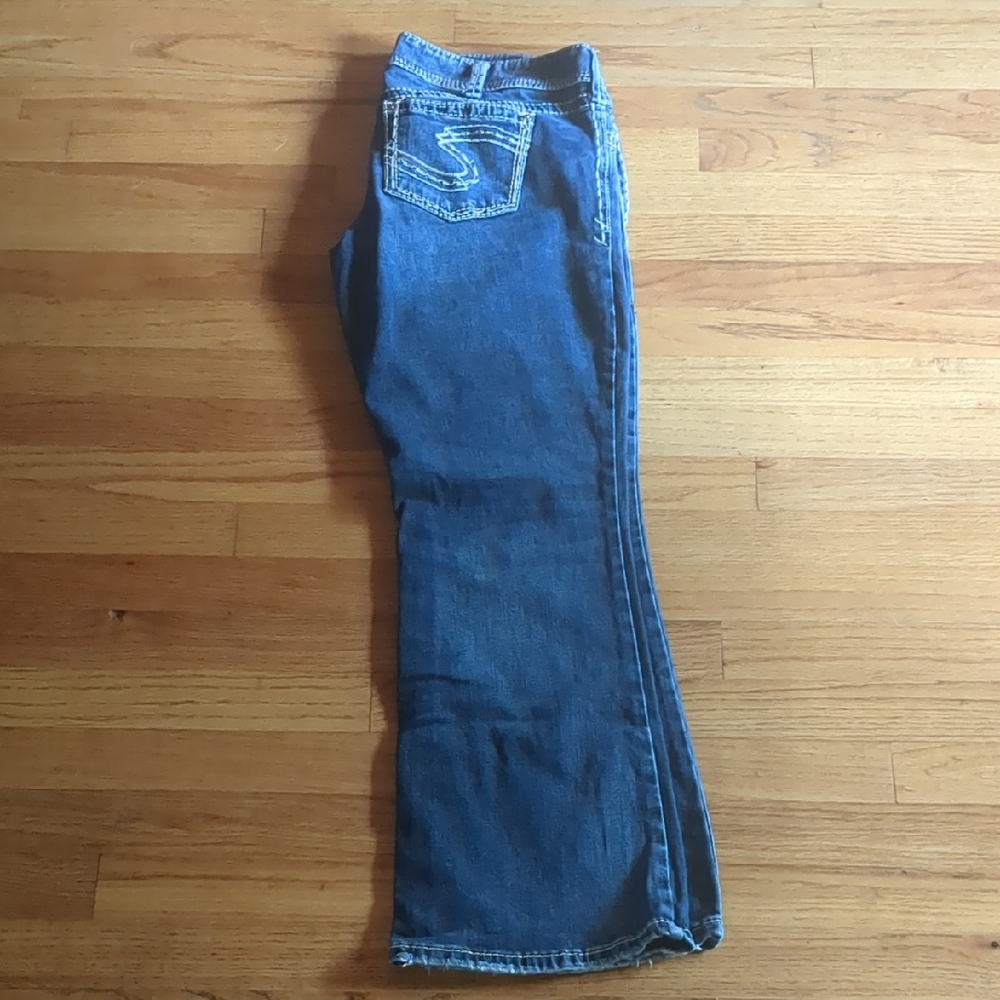 Silver Jeans Women's Boot Cut Jeans - Dark Blue